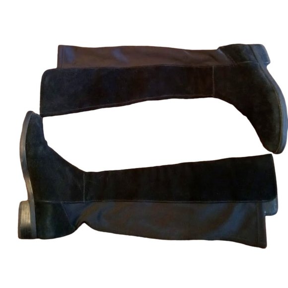 EUC | Blondo | Black Suede | Tall Waterproof Boots | Pull On | Womens | Size: 9M - Picture 3 of 16